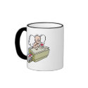 Cupid Makin Copies Valentine mug