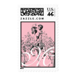 Cupid Monogram Vintage Wedding Postage