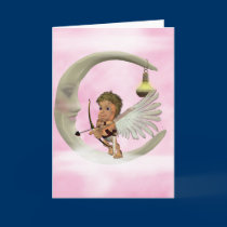 cupid on moon cards