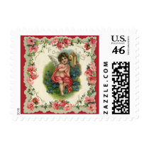 Cupid on the Phone postage by YesterdayCafe Cupid on the Phone postage