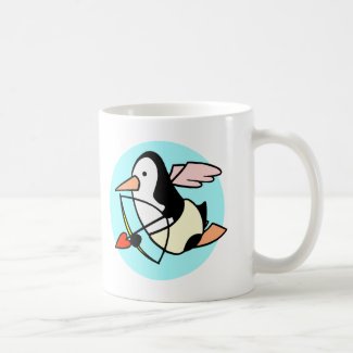 Cupid Penguin Gifts mug