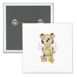 cupid puppy dog sweet valentine buttons