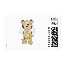 cupid puppy dog sweet valentine postage stamp