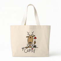 Cupid Reindeer Christmas Tshirts and Gifts bags