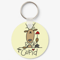 Cupid Reindeer Tshirts and Gifts keychains