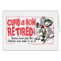 Cupid Retired Anti V-Day card