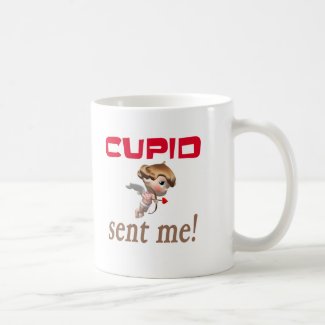 Cupid Sent Me mug