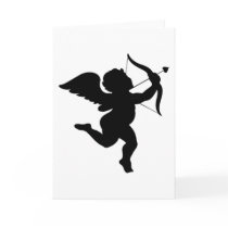 Cupid Silhouette Design! Greeting Card