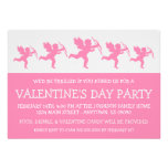 Cupid Silhouette Valetine's Day (Pink) Custom Invites