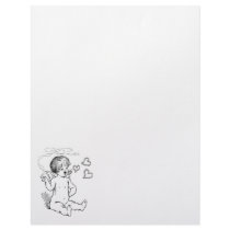 Cupid Smoking Vday Stationery Custom Letterhead