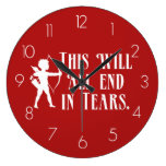 Cupid This Will All End In Tears Wallclocks