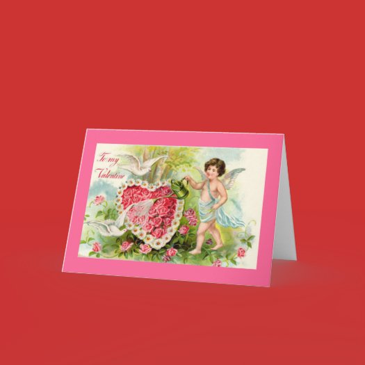 Cupid Valentine Card card