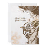 cupid vintage romantic antique wedding invites