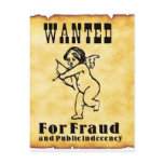 Cupid Wanted Poster postcards