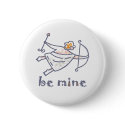Cupid with Bow Valentines Design buttons