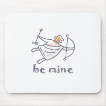 Cupid with Bow Valentines Design Mouse Pads