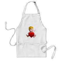 Cupid with heart aprons