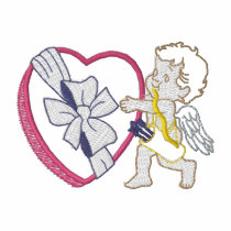 Cupid with Heart embroidered shirts