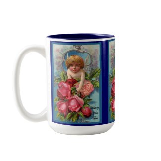 Cupid With Roses Valentine's Mug mug