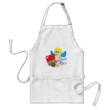 Cupid with wheelbarrow apron
