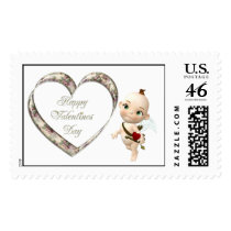 cupids flower postage