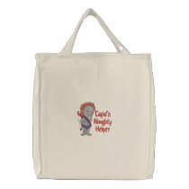 Cupid's Naughty Helper embroidered bags