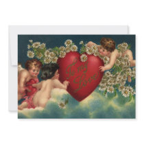Cupids on Clouds invitations by YesterdayCafe Cupids on Clouds invitations