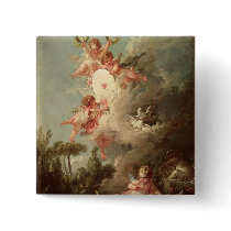 Cupid's Target, from 'Les Amours des Dieux' Pinback Buttons