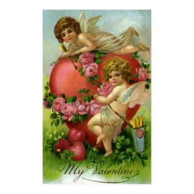 Cupids with Heart poster