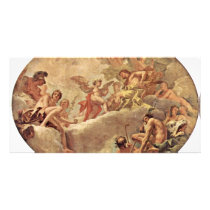 Cupidus Before Jupiter By Ricci Sebastiano Personalized Photo Card