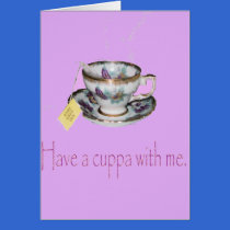 Cuppa Note Card cards