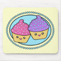 Cuppy Cakes Friends Kawaii Mousepad by mariannegilliand Cuppy Cakes Friends Kawaii Mousepad