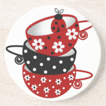Cups of Lady Bugs Coasters coasters