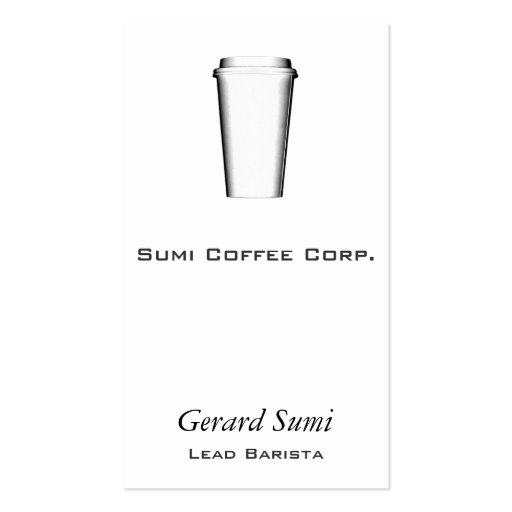 Cups To Go Business Card Templates