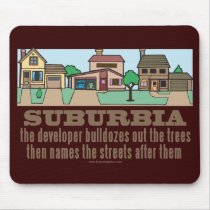 Curb Suburbia Tree Lover mousepads