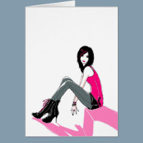 Curbside Pink - Card