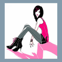 Curbside Pink - Poster posters
