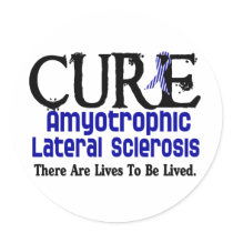 Cure ALS stickers by awarenessgifts Cure ALS stickers
