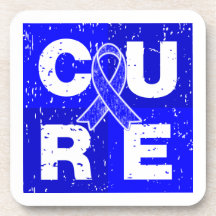 CURE Ankylosing Spondylitis Cube Drink Coasters