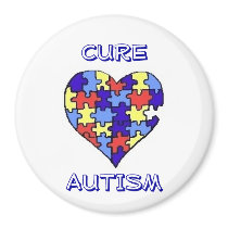 "Cure Autism" Magnet
