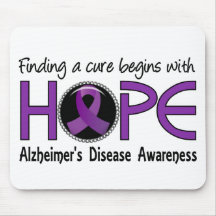 Cure Begins With Hope 5 Alzheimer's Disease Mousepad