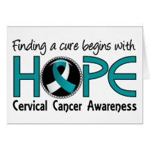 Cure Begins With Hope 5 Cervical Cancer Cards
