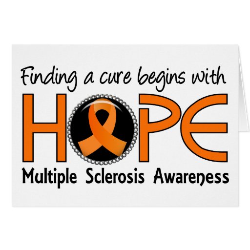 Cure Begins With Hope 5 Multiple Sclerosis Greeting Cards