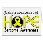 Cure Begins With Hope 5 Sarcoma Card
