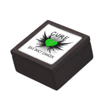 Cure Bile Duct Cancer Premium Jewelry Box