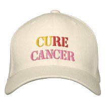 Cure Cancer Embroidered Hat embroidered hats by imperfectiomism Cure Cancer Embroidered Hat embroidered hats