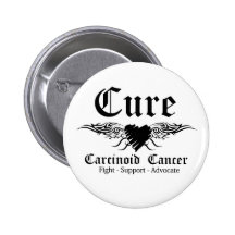 Cure Carcinoid CancerTattoo Wings Pins