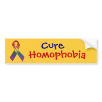 Cure Homophobia bumper stickers