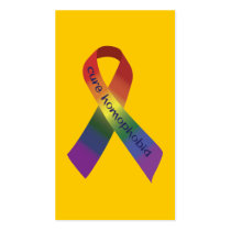 Cure Homophobia business cards by Errant Cure Homophobia business cards
