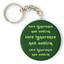 Cure Ignorance (Green) Keychain